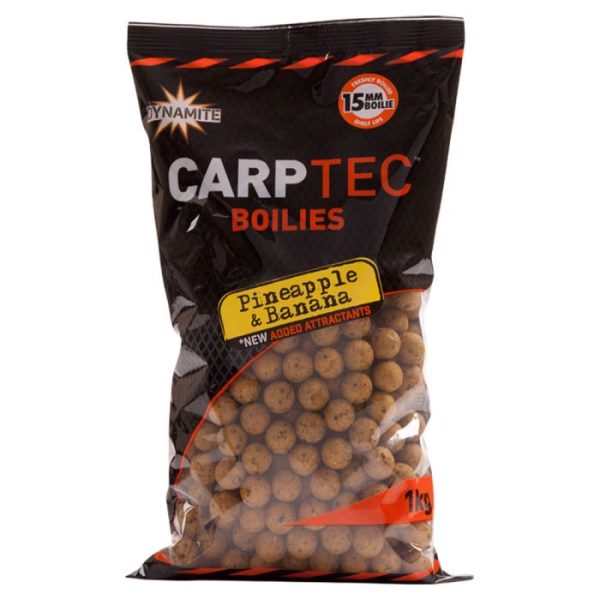 Dynamite Baits Carp-Tec Pineapple & Banana - 15mm Boilies 900g