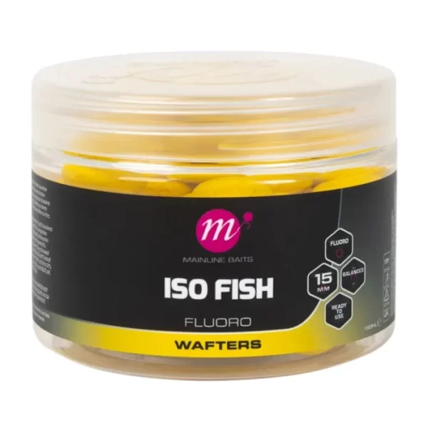 Mainline ISO Fish Fluoro Wafters Yellow 15mm